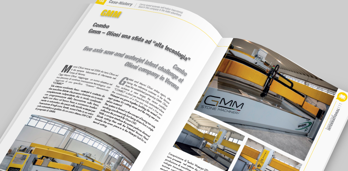 GMM - Case History<br/>Combo five axis saw and waterjet latest challenge at Oliosi company in Verona